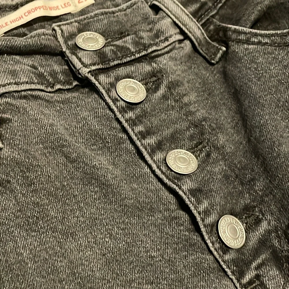 Levi’s Mile High Cropped Wide Leg Jeans Women’s Sz 29 High Waist Classic Casual - Picture 5 of 10